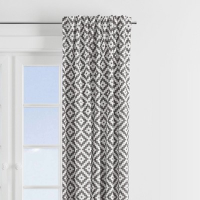 Bacati - Love Diamonds Grey Curtain Panel