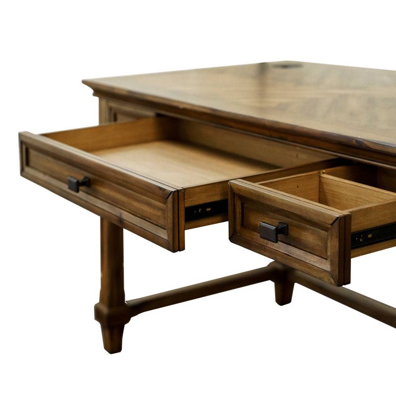 Porter Traditional Wood Writing Desk Brown - Martin Furniture, 5 of 13