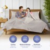 Kickoff Home Viscose from Bamboo Sheets Set 300 Thread Count 100% Organic Bamboo Viscose Cooling Bedding Sheets Hot Sleepers, Flat, Fitted, Pillowcase - 3 of 4
