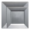 Smarty Had A Party Silver Square Plastic Plates Dinnerware Set - 120 Sets - 2 of 4