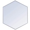 Elegant Lighting Metal frame hexagon mirror 41 inch in silver - 2 of 4