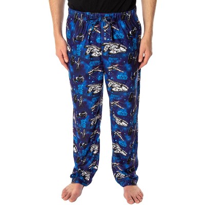 Star Wars Men's Spaceships Allover Pattern Sleep Lounge Pajama Pants Classic Starships