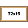 PosterPalooza | Panoramic Traditional Gold Picture Frame - UV Acrylic, Foam Board Backing, Hanging Hardware - 2 of 4