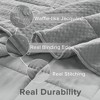 3 Pcs Waffle Weave Knit Lightweight Quilt Sets, Modern Elegant Chic Style Coverlet Set for All Season, Breathable Bed Set with Matching Shams - 4 of 4