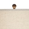 360 Lighting Nove 29" Tall Urn Modern Coastal Scandinavian End Table Lamp Tan Beige Grooved Lines Single Off-White Shade Living Room Bedroom Bedside - 2 of 4