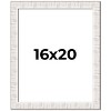 PosterPalooza | Sculpted White Picture Frame - UV Acrylic, Foam Board Backing, Hanging Hardware - 2 of 4