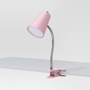 Clip Table Lamp Pink (Includes LED Light Bulb) - Room Essentials™ - 1 of 4