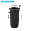Unique Bargains Neoprene Waterproof Shockproof Camera Drawstring Lens Bag Black 4 Pcs - 2 of 3