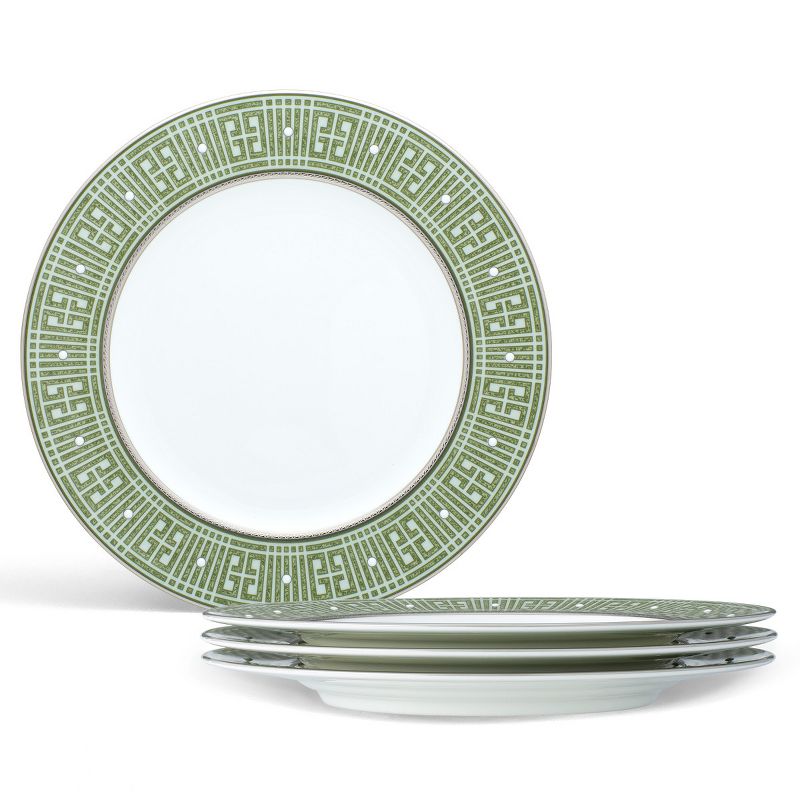 Noritake Infinity Green Platinum Set of 4 Salad Plates, 1 of 10