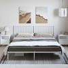 vidaXL Metal California King Bed Frame with Headboard, Under-Bed Storage, Heavy-Duty, No Mattress - 4 of 4
