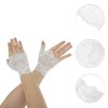 Unique Bargains Women's Flower Sunblock Fingerless Gloves 1 Pair - 2 of 4