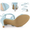 Perphy Women's Lace-Up Open Toe Stiletto High Heels Sandals - 3 of 4