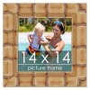 PosterPalooza | 14x14 Wide Bamboo Picture Frame, UV Acrylic, 4 Finishes - Brown, Black, Silver, and Natural - 2 of 4