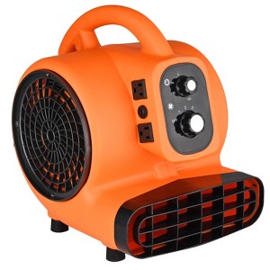 VEVOR Floor Blower, 1/4 HP, 1000 CFM Air Mover for Drying and Cooling, Portable Carpet Dryer Fan with 4 Blowing Angles and Time Function - 1 of 4