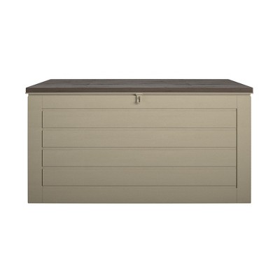 Black Cosco Outdoor Patio Deck Storage Extra Large Box 180 Gallons- Black