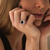 EVERLY JEWELRY  | Sterling Silver 5 CT TGW Black Sapphire Created White Sapphire Fashion Ring - 4 of 4