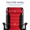 Best Choice Products Oversized Padded Zero Gravity Chair, Folding Outdoor Patio Recliner w/ Side Tray - 3 of 4