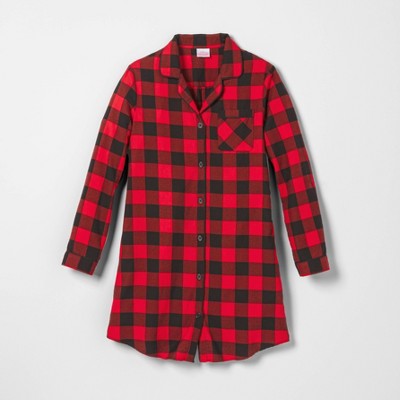 women's buffalo plaid nightgown