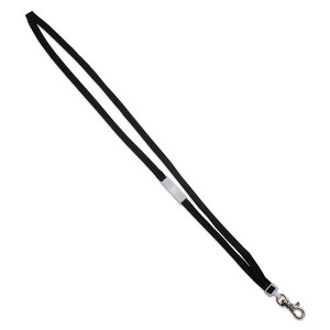 Advantus Deluxe Safety Lanyards, Metal Lobster Claw Hook Fastener, 36" Long, Black, 24/Box - 1 of 2