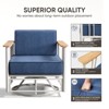 Belord Metal Outdoor Furniture Set with Extra Thick Cushion, 8PCS Patio Furniture Set with 6" Thick Cushions Swivel Chair and 10" Thick Cushions Couch - 4 of 4