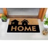 RugSmith Black Machine Tufted Home Silhouette Doormat - 3 of 4