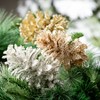 6.75"H Sullivans Christmas Glittered Pinecone Ornaments Set of 3  Multicolor - 3 of 4