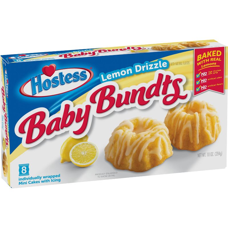 Hostess Baby Bundts Lemon Drizzle - 8pk/10oz, 3 of 14