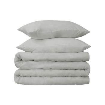 530 Thread Count Solid Deep Pocket Cotton Luxury Premium Duvet Cover Set with Pillow Shams by Blue Nile Mills