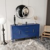 VYNXARIA Elegant 2-Door 3-Drawer Cabinet with Carved Design - Stylish Storage for Any Room - 4 of 4