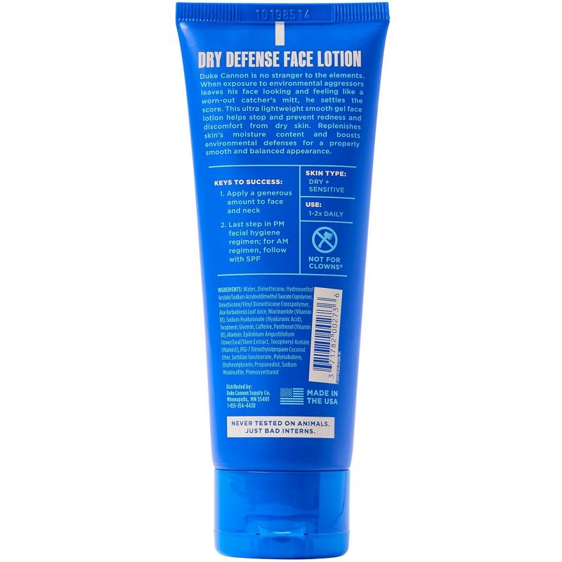 Duke Cannon Supply Co. Dry Defense Face Lotion - 3 fl oz, 4 of 12