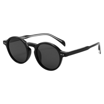 Anna-Kaci Round Frame Polarized Sunglasses with UV400 Protection and Vintage Inspired Design