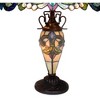 Chloe Lighting Dulce Tiffany-Style 3 Light Victorian Double Lit Table Lamp 18" Shade - 3 of 4