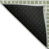 Artichoke Green And Ivory Geometric Washable Indoor Outdoor Area Rug - 4 of 4