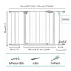 Tall Freestanding Pet Gate, Dog Gate Indoor for Doorways - 3 of 4