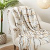 Saro Lifestyle Cozy Crosshatch Knit Fringed Throw, Multicolored, 50"x60" - 3 of 3