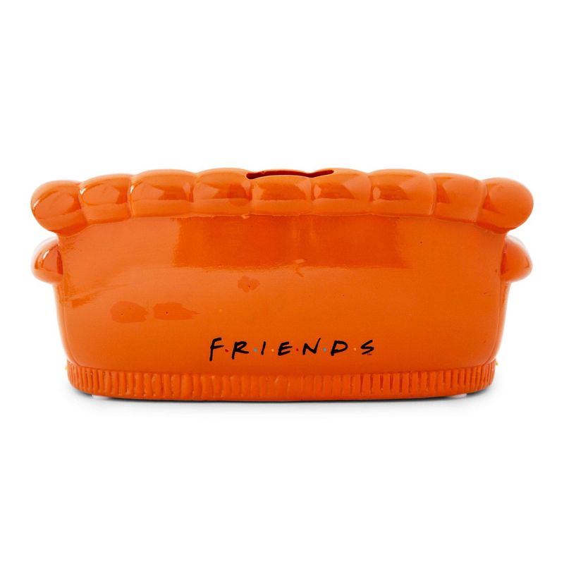 Silver Buffalo Friends Central Perk Orange Couch Figural Coin Bank Storage | Toynk Exclusive, 2 of 7