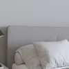 Merrick Lane Platform Bed Contemporary Tufted Upholstered Platform Bed with Footboard - 4 of 4
