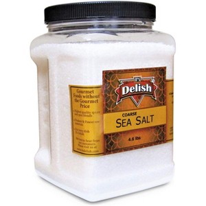 Coarse Grain Real Sea Salt by It's Delish, – 4.6 LBS Jumbo Container - 1 of 4