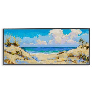 Stupell Industries Cloudy Beach Painting, 24" x 10" - 1 of 4
