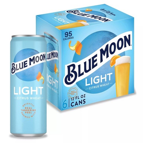 Blue Moon Light - 12pk/12 Fl Oz Slim Cans : Target