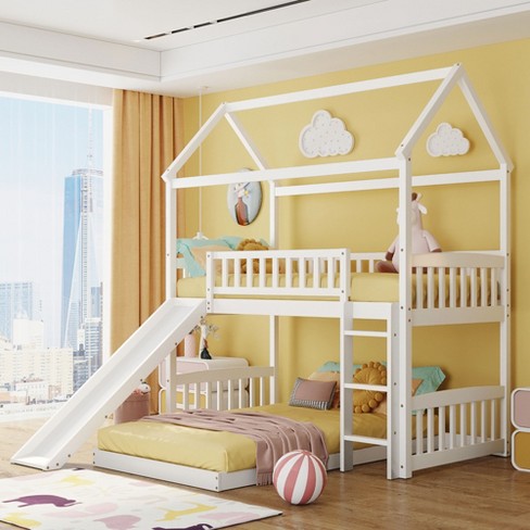 Twin bunk bed deals house