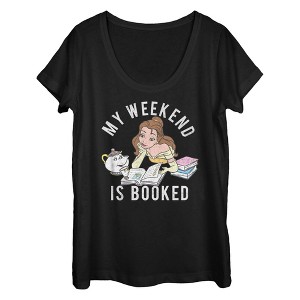 Women's Beauty and the Beast Weekend Booked T-Shirt - 1 of 4