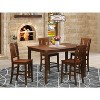 Gathering Table Set - Kitchen Dining Table with Bar Stools - Modern Wood Table & Chairs - 2 of 4
