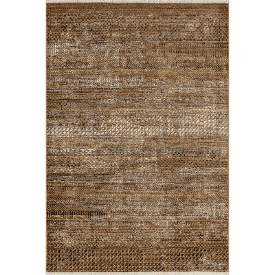 Nuloom Lavender Geometric Fringe Indoor Area Rug