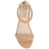 Journee Collection Womens Peytonn Back Heel Zip Ankle Strap Sandals Tan 6 - 4 of 4