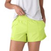Future Planet Women's Nova Premium Performance Sport Athletic 4" High Waisted Active Gym Workout Running Shorts Lime Green - 2 of 4