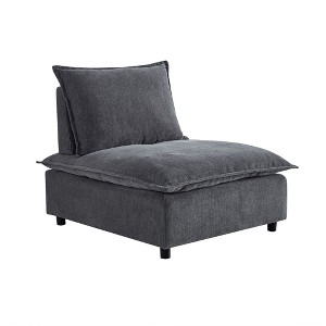 NicBex Couches for Living Room Modern Lounge Chair Sofa Chenille Upholstered Armless Accent Chair for Apartment - 1 of 4
