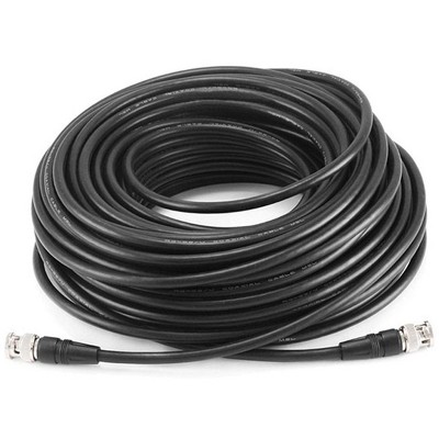 Monoprice Audio/Video Coaxial Cable - 100 Feet - Black | RG-59U BNC Male/ BNC Male, 75ohm