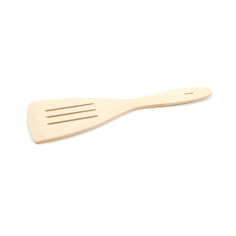 Vollum Wooden Slotted Spatula made of Beechwood - 11-3/4", 3 of 6