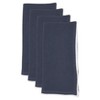 Saro Lifestyle Stitched Border Stonewashed Linen Napkins (Set of 4) - image 3 of 4